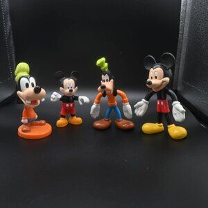 Disney micky mouse and goofy 4 toy bundle - vintage! All 4 included